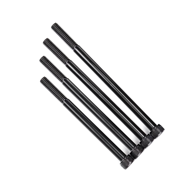 Czarna półtruwna śruba gniazda sześciokątna